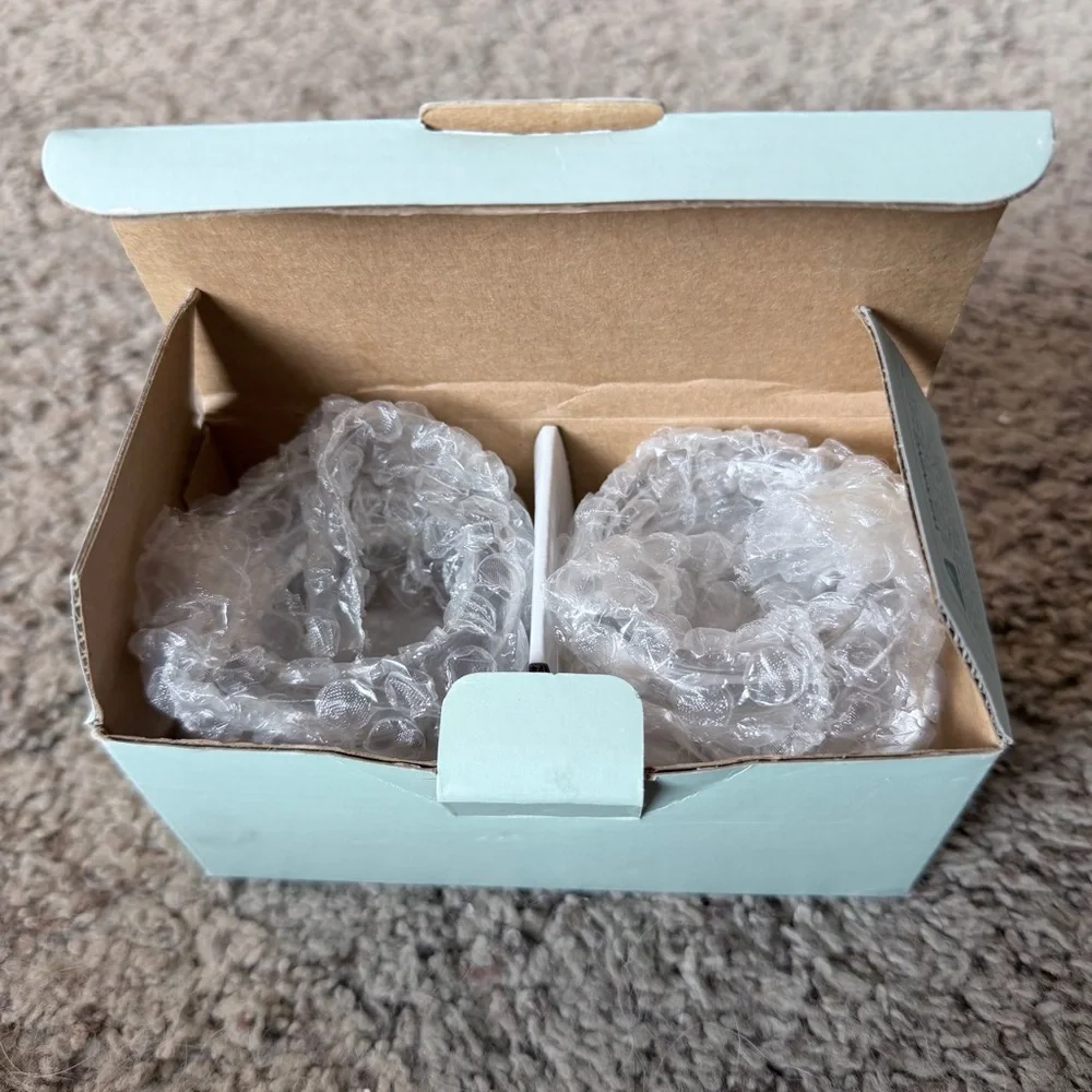 Vintage PartyLite Cauldron Votive Holder Pair P7647 Clear Glass - Picture 8 of 9